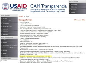 NGO:n CINCO var en av CamTransparencias sk «partners».